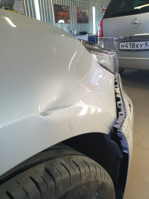 Удаление вмятин без покраски на автомобиле Skoda (Шкода)