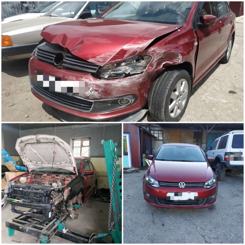 Восстановление кузова автомобиля Volkswagen (Фольксваген) после ДТП